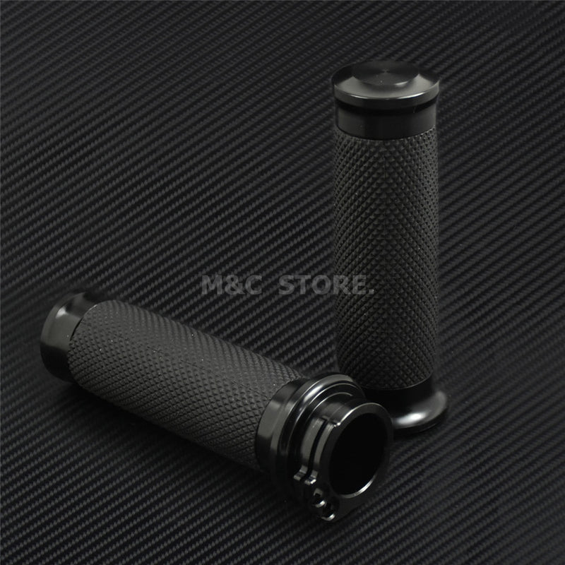 Universal Motorcycle 1&quot;25mm Hand Grips Handle Bar For Harley Touring Street Glide Sportster 883 1200 XL Dyna VRSC Softail Custom