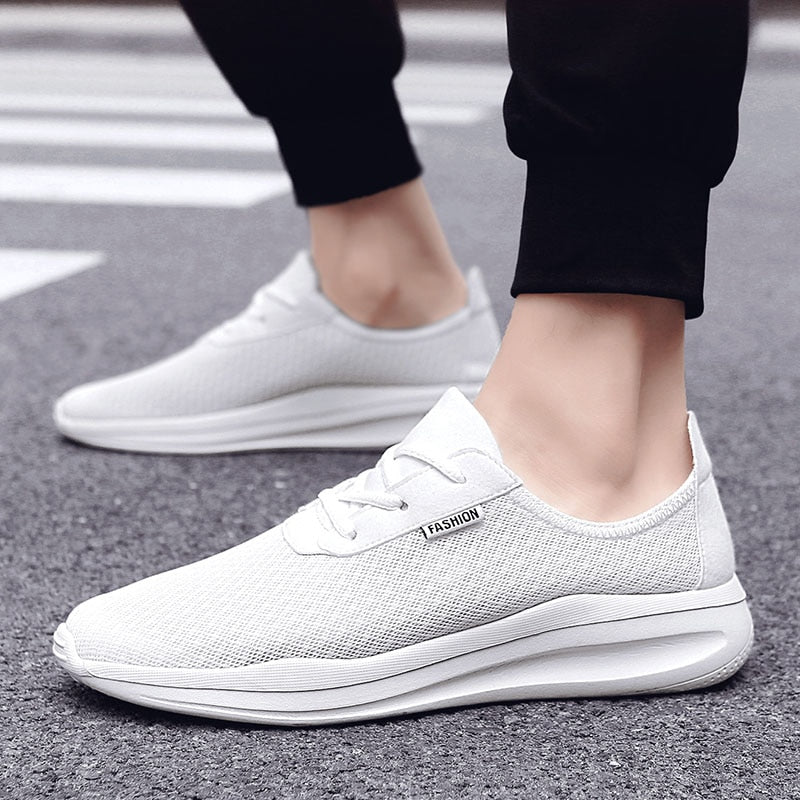 2021 New Men Shoes Casual Sneakers Breathable Mesh Lace-Up Lightweight Mens Shoe Fashion Walking Jogging Sneaker Tenis Masculino