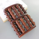 Wooden Foot Massage Roller Big Five-row Wooden Foot Massager Stimulating Acupoint Feet Plantar Fasciitis Roller Reflexology