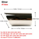 2Pcs/Set Chrome Plating Stainless Steel Car Exhaust Muffler Tip Pipes Covers for Audi A1 A3 A4 TT 2009-2015/VW Volkswagen PASSAT