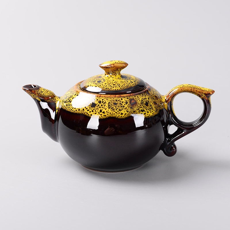 Kiln change glaze Chinese Traditional Tea pot, Elegant Design Tea Sets Service , China Red teapot Creative Gifts