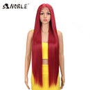 Noble Cosplay Wigs For Black Women Straight Synthetic Lace WIg 38 Inch Ombre Blonde Lace Wig Cosplay Blonde Synthetic Lace Wig