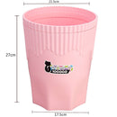 Creative Pink Waste Bin Anime Card Captor Sakura Plastic Trash Can Kawaii Cartoon Home Office Desktop Garbage Storage Basket New