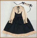 Japanese Korean Harajuku Gothic Bandage Bow Patchwork Girl Cosplay Dress Kawaii Ruffles Dress Women Lolita Style Party Dresses