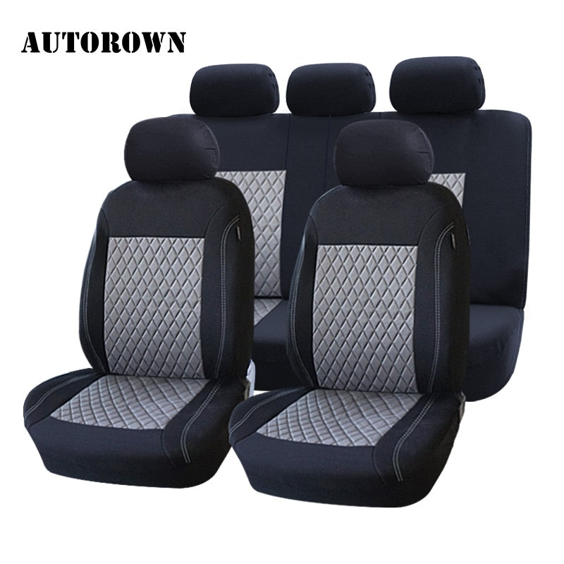 AUTOROWN Car Seat Cover Universal For Toyota BMW KIA Honda Polyester Automobiles Seat Covers Interior Accessories Seat Protector