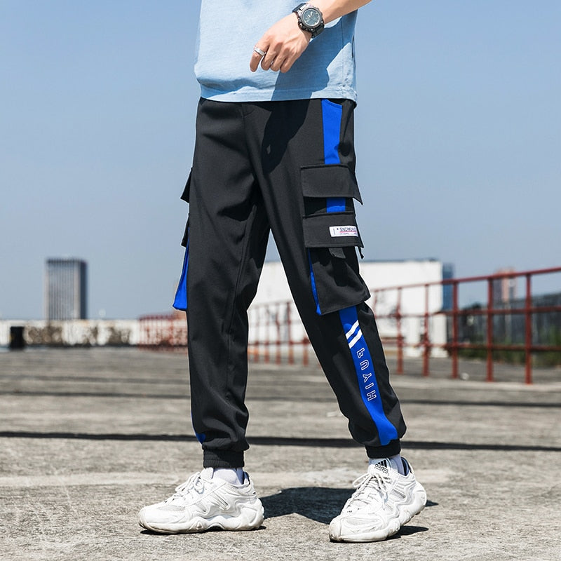 Streetwear Mens Hip Hop Jogging Pants Casual Men Trousers Big Size Loose Sweatpants Male 2023 New Multi Pocket Harem Pants 5XL