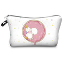 FUDEAM Polyester Unicorn Sloth Print Pattern Women Travel Storage Bag Toiletries Organize Cute Cosmetic Bag Portable Make Up Bag