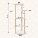 Cat Tree House Condo Cat's Activity Center con Double Condo Indoor Soft Perch Totalmente envuelto Scratching Sisal Post rascador gato
