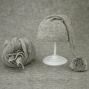 Soft Baby Photo Wraps With Hat 2pcs Sets Newborn Boys Girls Photography Swaddle Blanket Infant Picture Props Accessories