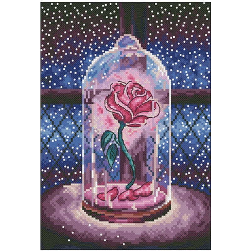 Magic rose patterns Counted Cross Stitch 11CT 14CT 18CT DIY Chinese Cross Stitch Kits Embroidery Needlework Sets