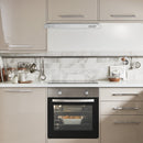 CIARRA 60cm Visor Campana extractora Campanas debajo del gabinete Extractor de cocina montado en la pared de acero inoxidable [Clase de eficiencia energética C]