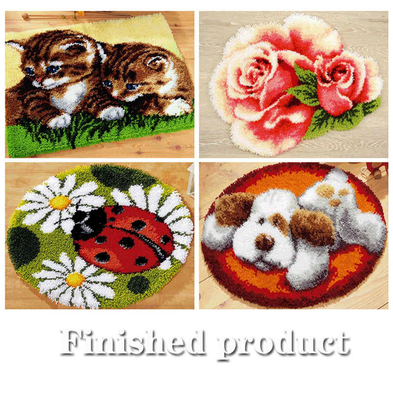 Animals Latch Hook Cushion Pillow Mat DIY Crafts Skull Pattern Cross Stitch Needlework set Crocheting Cushion embroidery pillow