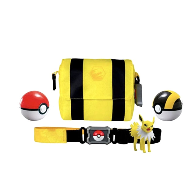 TOMY Pokemon Genuine  Elf Ball Belt Pikachu Pokeball Pocket Monster Variant ModelToy Set cosplay Action Figure Model Kids Toy