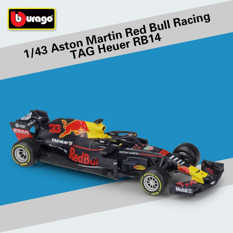 Bburago 1:43 2021 F1 Red Bull Racing RB16B 33# Verstappen 11# Sergio Perez Formel-1-Simulationslegierung, Super-Spielzeugautomodell