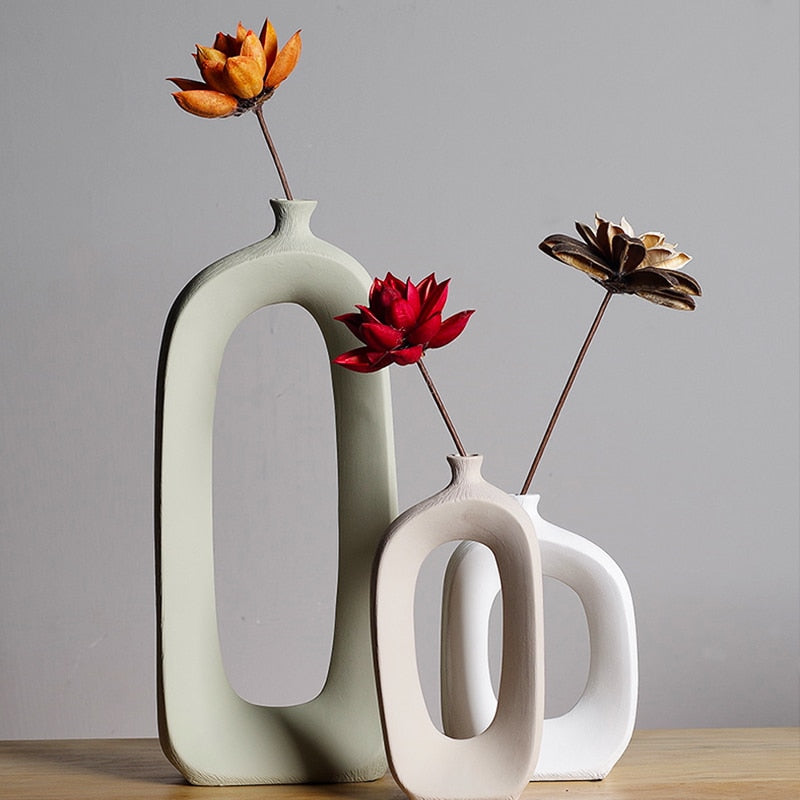 1 STÜCK Gebürstete Keramik Vase Vintage Nordischen Stil Dekoration Vase Tischdekoration Ornamente Getrocknete Blumenvase Blumenvasen für zu Hause