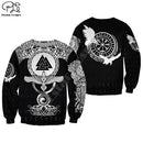 PLstar Cosmos Viking Warrior Tattoo New Fashion Trainingsanzug lässig bunter 3D-Druck Hoodie/Sweatshirt/Jacke/Männer Frauen s10