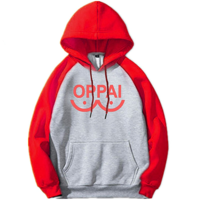 Nuevo Anime One Punch man Saitama Oppai Sudadera con capucha mujeres hombres sudadera con capucha Cosplay disfraz nuevo empalme Hip Hop Pullover 2020