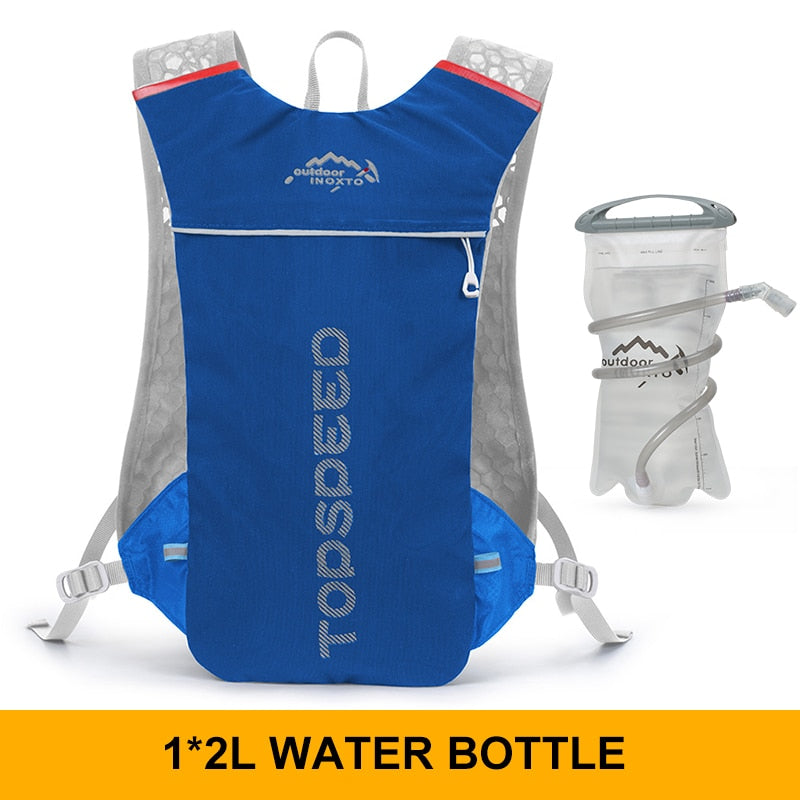 Trail Running-5L Ultralight backpack, hydration jogging vest, Marathon, bicycle, water bottle 250ml 500ml