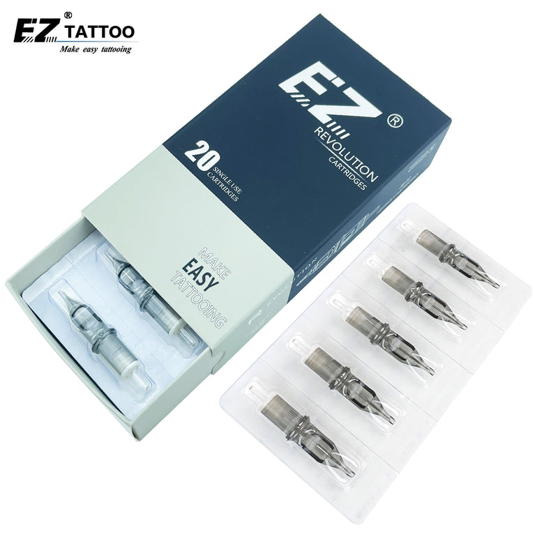 Cartucho de agujas de tatuaje EZ Revolution, revestimientos redondos