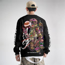 Sweatshirt Men Hoodies Casual Pullovers Autumn Winter Skeleton Astronaut Plus Size 6XL Clothes