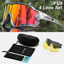 ACEXPNM Polarized Mountain Bike Cycling Glasses Outdoor Sports Cycling Goggles UV400 4 Lens Cycling Eyewear Men Women Sunglasses