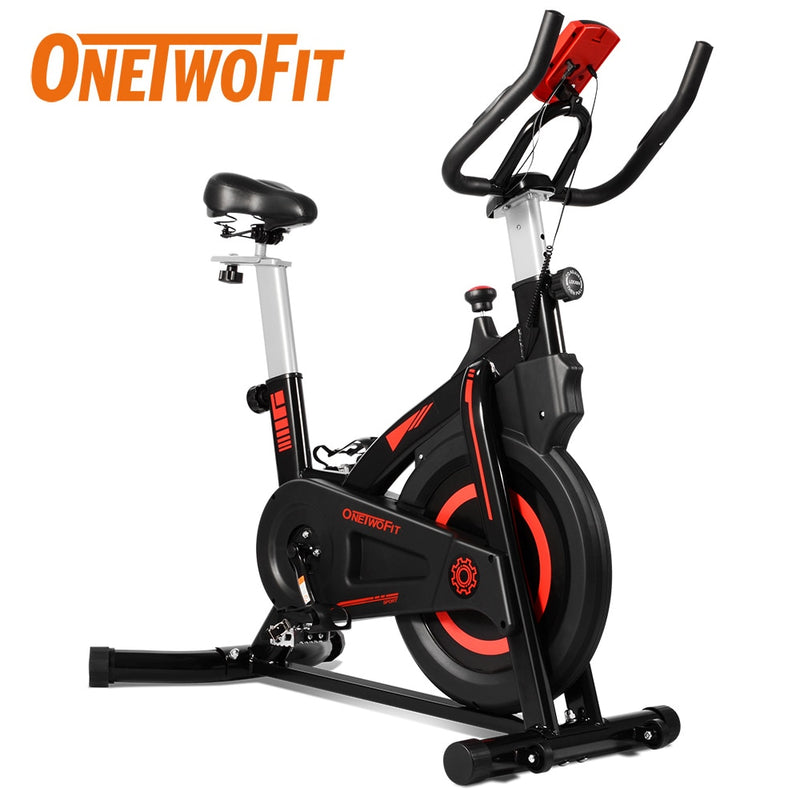 ONETWOFIT Bicicleta Estatica Bike Indoor Cycling Sports Bike Home Gym Exercise Bike Fitness Equipment for Home Trainer