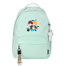 Anime Haikyuu Karasuno VBC Women Backpack Kawaii Pink School Bags Nylon Bookbag Cartoon Travel Bagpack Small School Rugzak