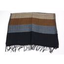 SHOWERSMILE Men Scarf Striped Tassel Winter Scarf for Men Designer Brand Acrylic Men&