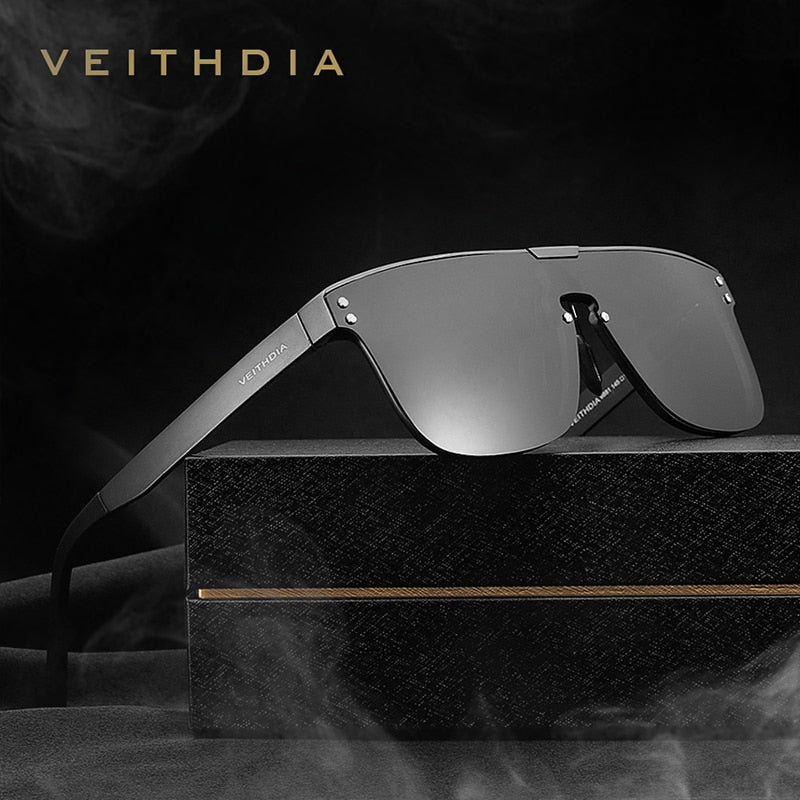 VEITHDIA Men Sunglasses Brand Fashion Retro Aluminum Polarized UV400 Lens Vintage Eyewear Accessories Sun Glasses For Male V6881