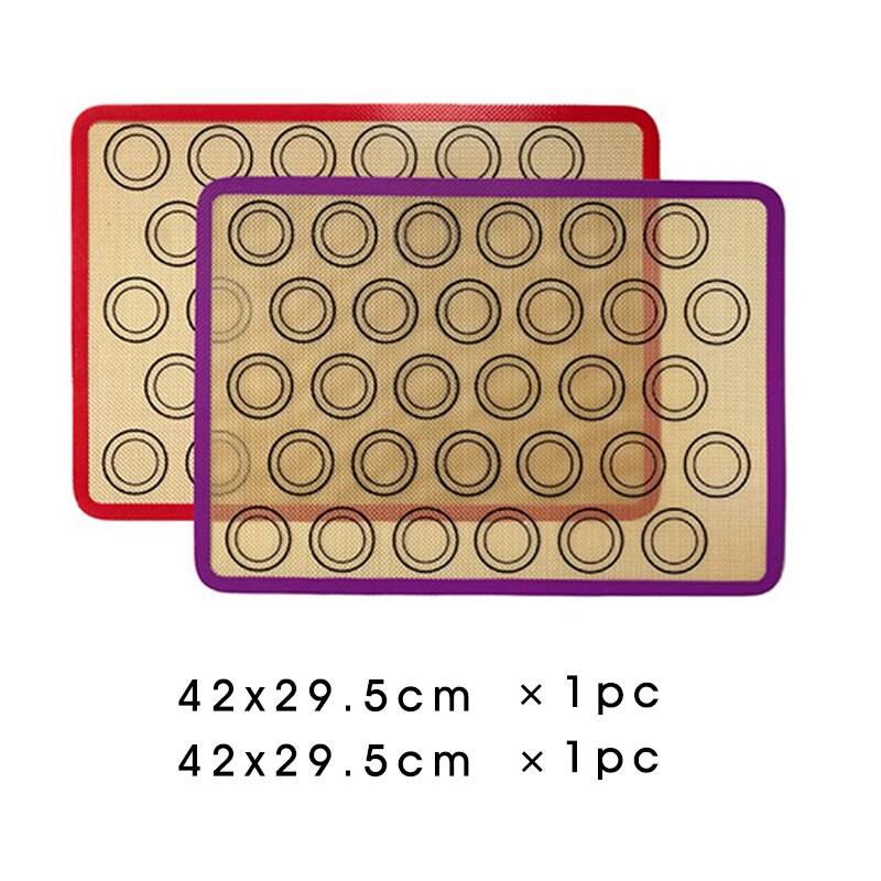 Professional Grade Silicone Baking Mats Set Non Stick Sheet Mat BPA Free Liner Sheets Bakeware for Macarons Cookies Bread Making