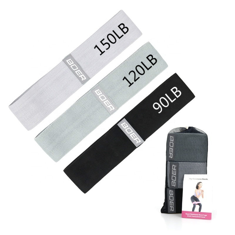 3 teile/satz 90-150LB Widerstandsbänder Set Zugseil Gummi Elastische Bänder für Fitness Gym Ausrüstung Übung Yoga Workout Booty Band