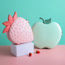 New Kawaii Strawberry Bowl Fruit Candy Storage Box With Lid Creative Modern Plastic Snack Dried Fruit Storage Box Organizer
