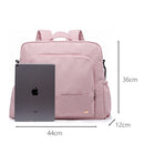 Bolsa de pañales rosa impermeable Soboba para el cuidado del bebé, mochila multifuncional de gran capacidad para pañales, bolsa de viaje con 2 correas