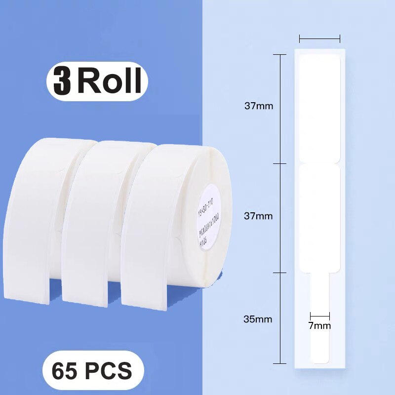 Niimbot D11 D110 D101 pegatinas de Cable autoadhesivas etiquetas de alambre de fibra de identificación impermeables etiquetas para herramienta de marcador de red