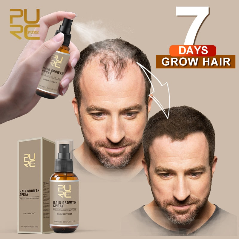 PURC Hair Growth Spray Prevent Hair Loss Scalp Treatments Thicken Hair Shampoo Set Beauty Health Hair Care