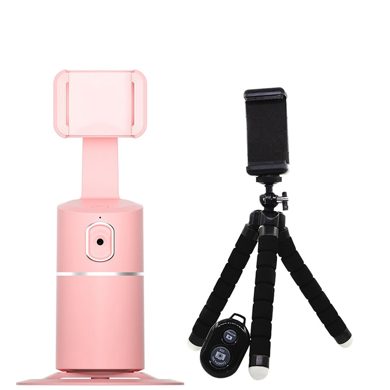 Auto Face Tracking Gimbal Phone Vlog Live Video Assistant Selfie Stick Tripod 360° Rotation Stabilizer Tripod for Smartphone