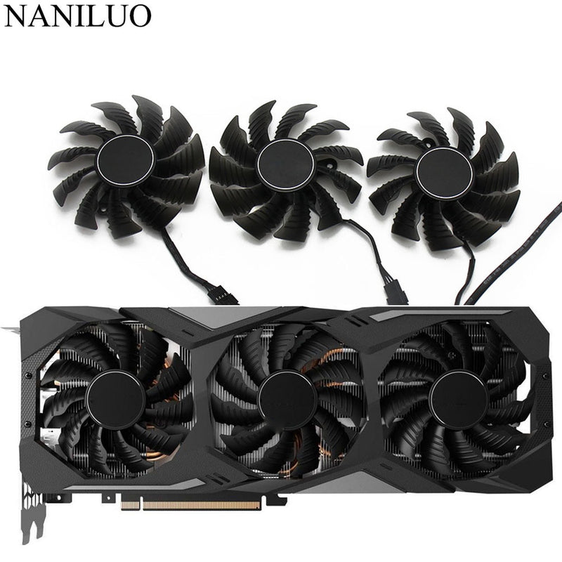 87MM PLA09215S12H 0.55A RTX 2070 2080 SUPER 2080 Ti For Gigabyte RTX 2070SUPER RTX2080 RTX2080Ti Graphics Card Fans