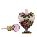 Botella de Perfume vacía árabe antigua, botella de Metal de cristal antiguo, gotero, decoración del hogar, regalo de fiesta para mujer