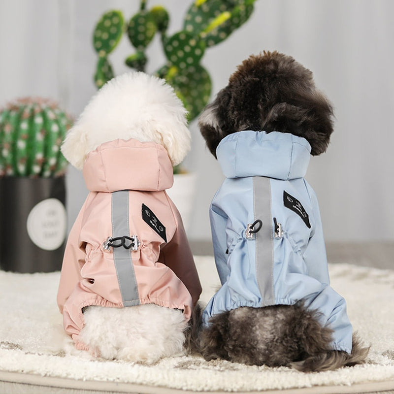 Chubasquero reflectante para perros, ropa impermeable para perros, chaqueta para cachorros, Chihuahua, mono, disfraz para perros pequeños y medianos, chubasquero, chaqueta con capucha