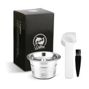 For Caffitaly Tchibo Cafissimo ALDI Expressi Refillable K-fee Coffee Capsule Pod Filters Stainless Steel Cafeteira Tamper Spoon