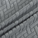 Wing back Chair Cover Jacquard Spandex Stretch Slipcovers for office Chairs Stylish 2 Piece Set With Elastic Band