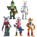 5 unids/set figura de Anime cinco noches en Freddy desmontable conjunto Fnaf lindo Bonnie oso conejo Foxy figura de acción Pvc modelo Freddy juguete
