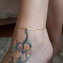 Charm Customed Name Anklet Bracelet Foot Handmade Letter Alphabet Anklets for Women Bohemian Beach Jewelry Valentine&