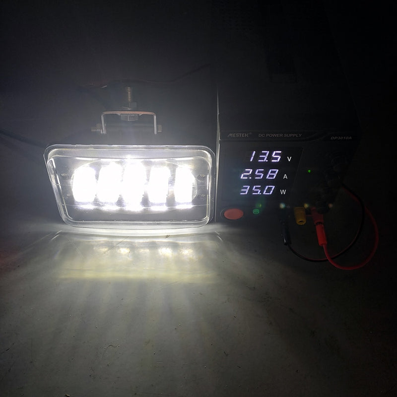 Lente 6D, luz de trabajo Led cuadrada de 6 pulgadas para remolque, 4WD, ATV, SUV, UTV, camiones, 4x4, Tractor todoterreno, luces de conducción de trabajo, faro