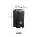ROVOGO 500/800/1000Ml Black/Mirror Soap Dispenser Wall Mounted, Stainless Steel Bathroom Dispenser for Home Hotel