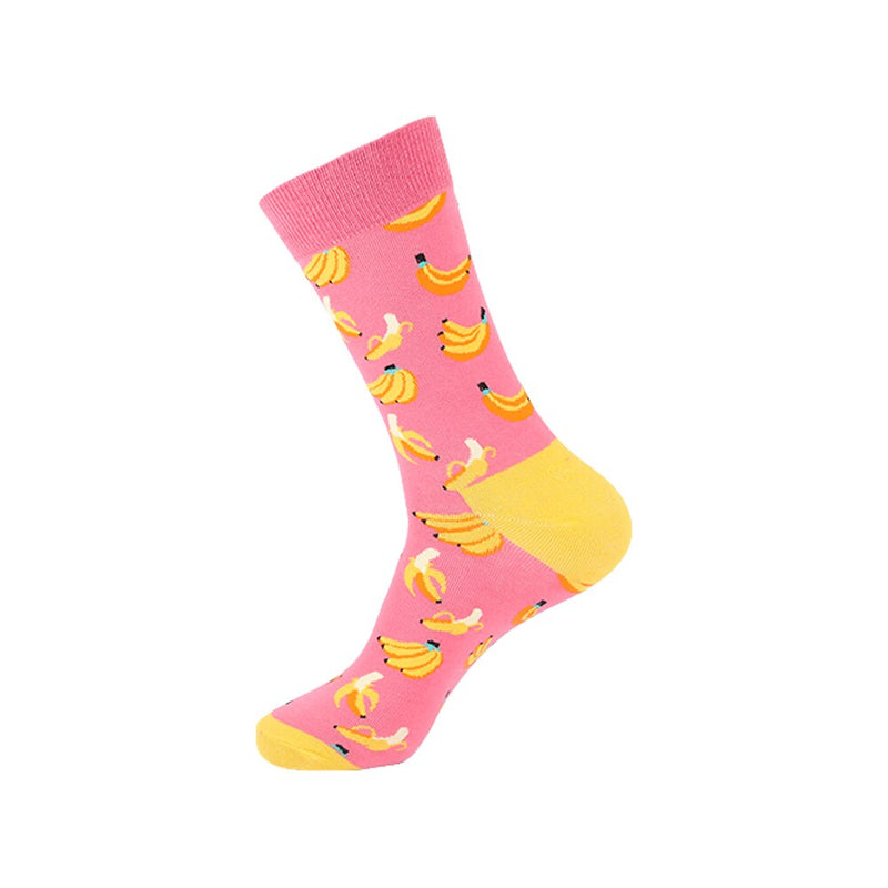 Nuevos calcetines coloridos para mujeres y hombres de alta calidad Harajuku algodón flor paloma rompecabezas onda raya pez monopatín calcetín de vestir largo
