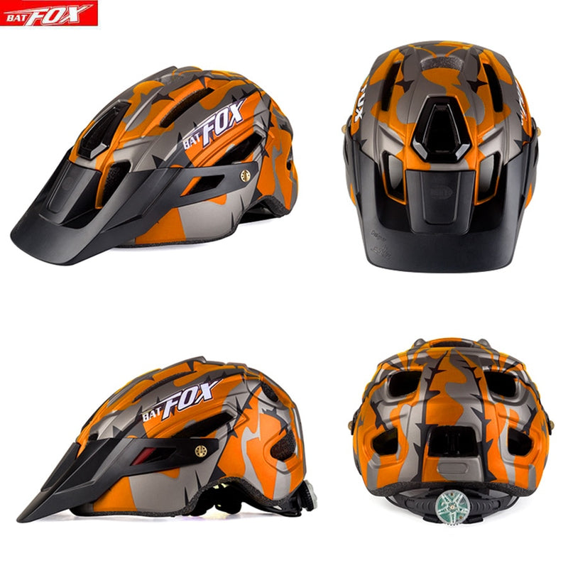 2022 New Batfox Bicycle Helmet for Adult Men Women MTB Bike Mountain Road Cycling Safety Outdoor Sports Safty Helmet