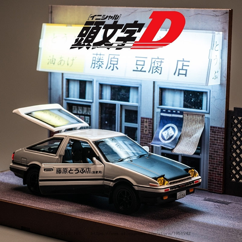 1:28 Toy Car INITIAL D AE86 Metal Toy Alloy Car Diecasts &amp; Toy Vehicles Car Model Miniature Scale Model Car Toys For Children