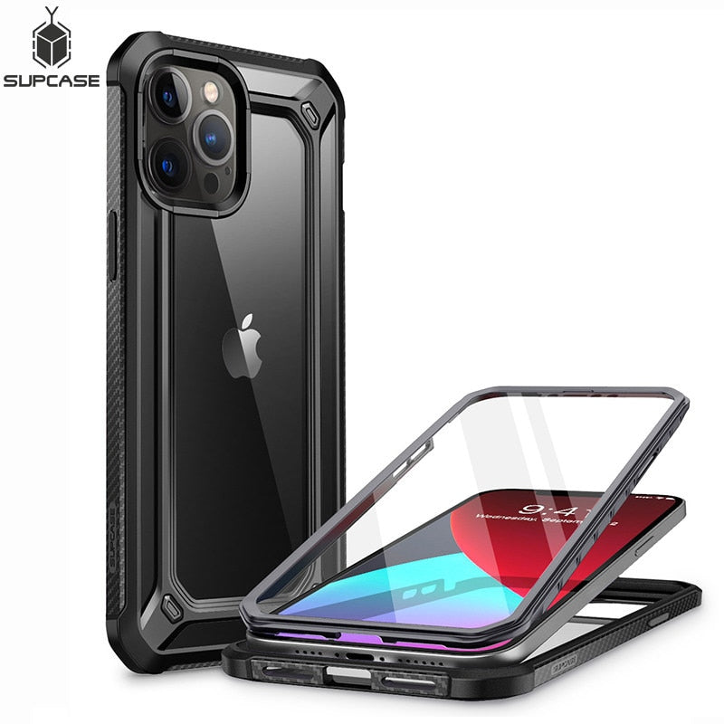 SUPCASE For iPhone 12 Pro Max Case 6.7 inch (2020 Release) UB EXO Pro Hybrid Clear Bumper Cover WITH Built-in Screen Protector