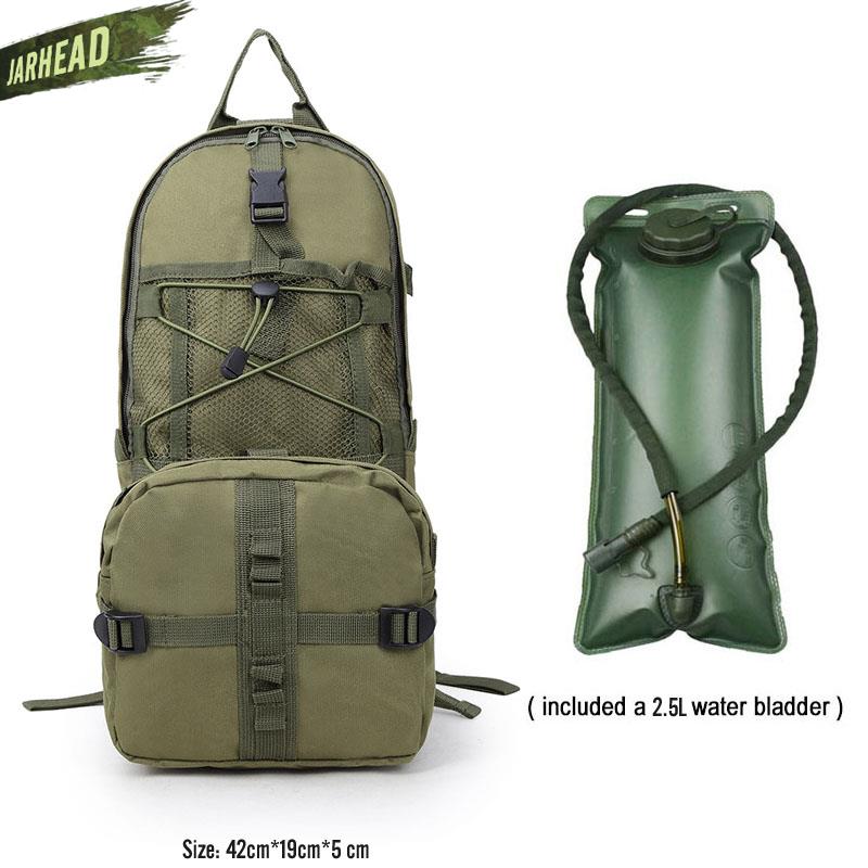 Mochila de hidratación militar Asalto táctico Senderismo al aire libre Caza Escalada Equitación Bolsa militar Ciclismo Mochila Bolsa de agua